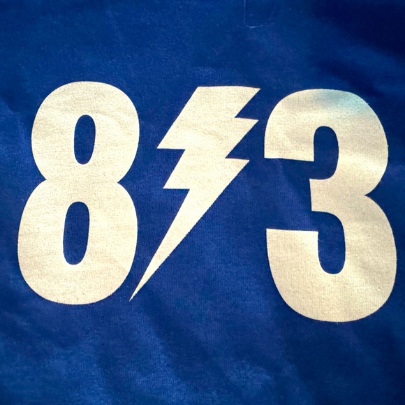 Tampa Bay 813 Bolts / Lightning tank top Small Blue NWOT - Picture 5 of 7